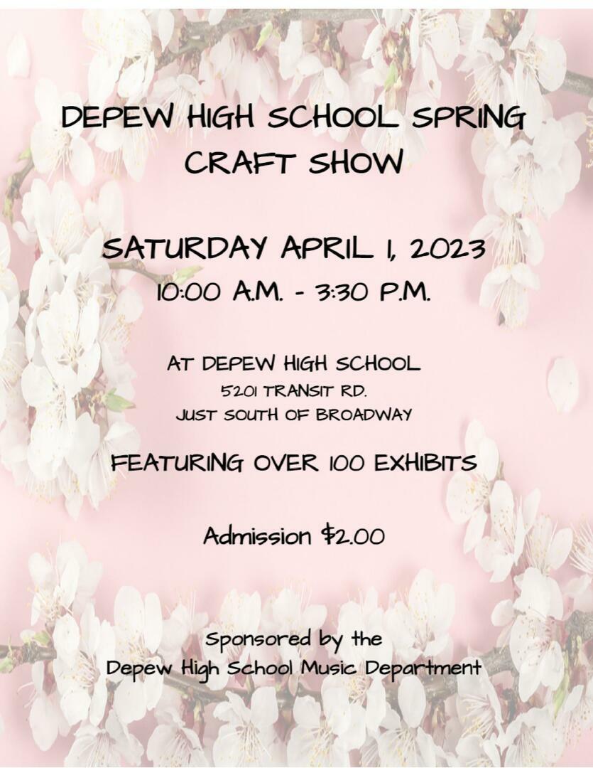 Depew HS Music Department Spring Craft Show | Depew High School |  UpcomingEvents.com