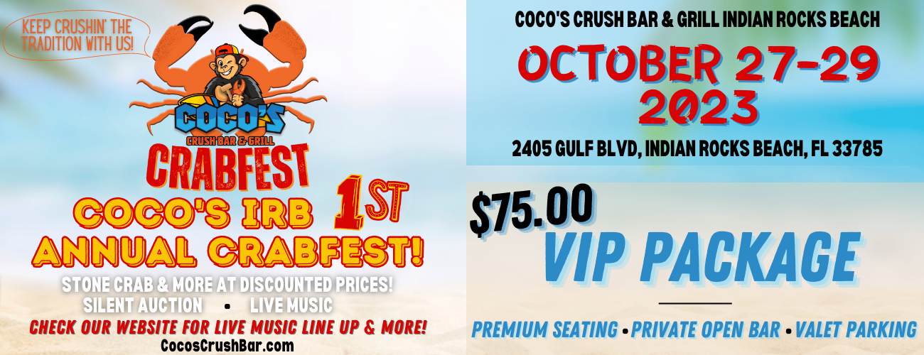 Coco's Crush IRB 1st Annual Crabfest - VIP Package