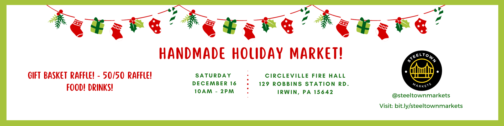 Holiday Handmade Market | Circleville Volunteer Fire | UpcomingEvents.com