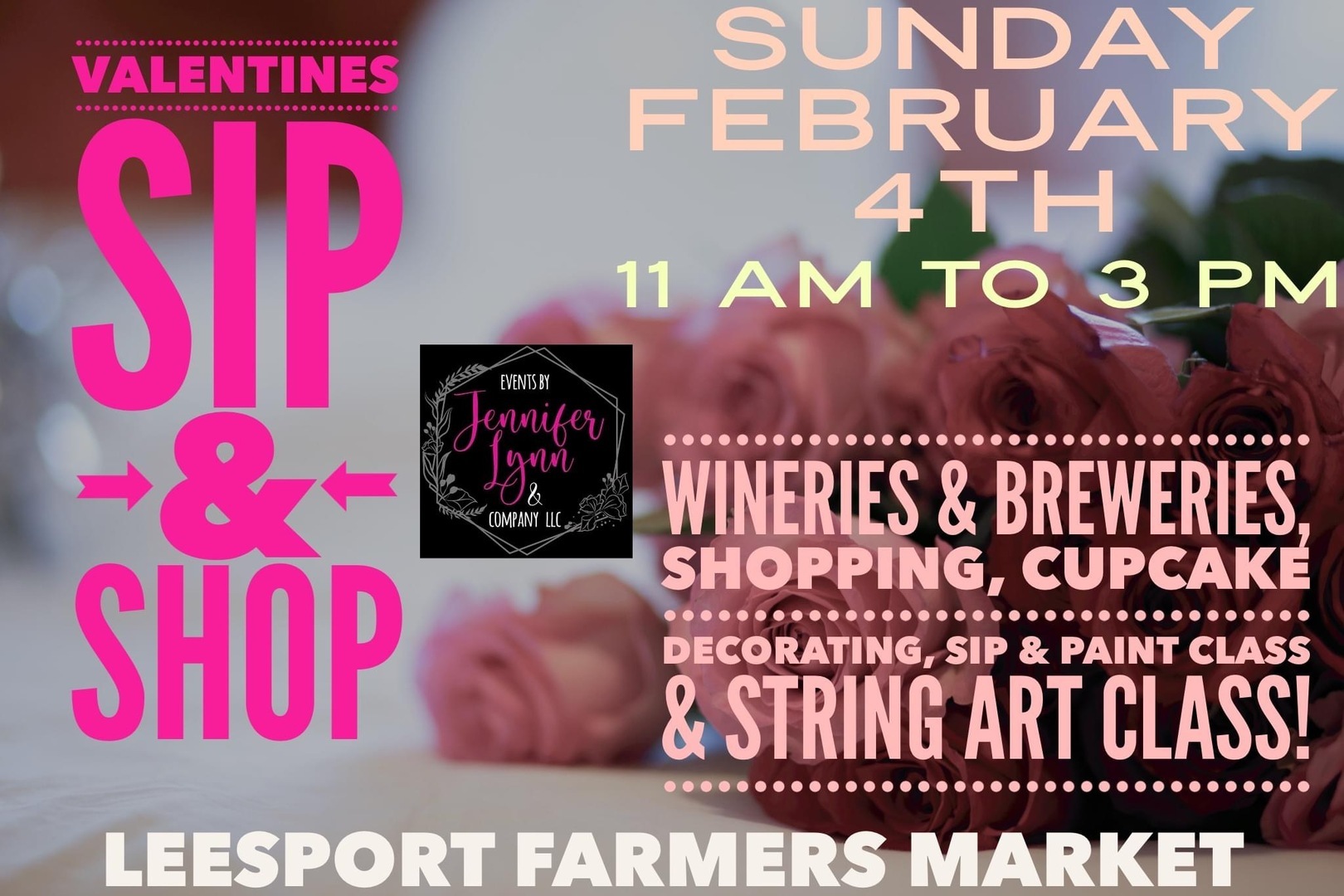 Valentines Sip & Shop Leesport Banquet Hall Leesport, PA Leesport