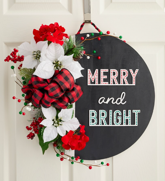 Wooden Holiday Door Hanger Michaels