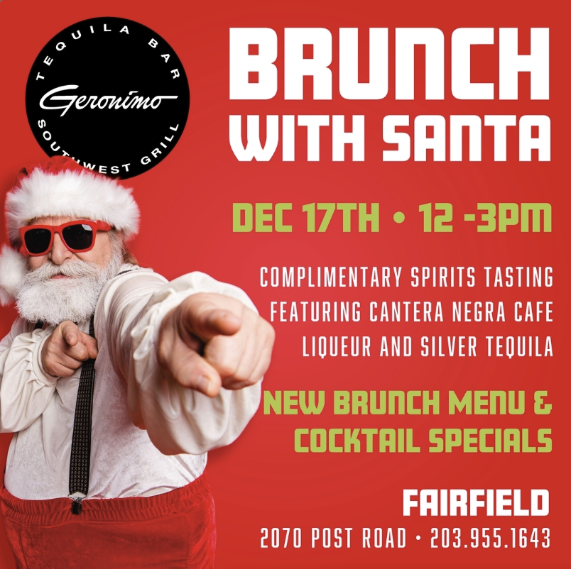 Brunch with Santa at Geronimo Fairfield Geronimo Tequila Bar and