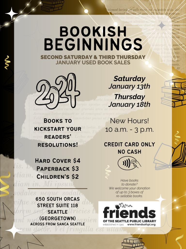 Used Book Sale (Friends of the Seattle Public Library) | 650 S Orcas St ...