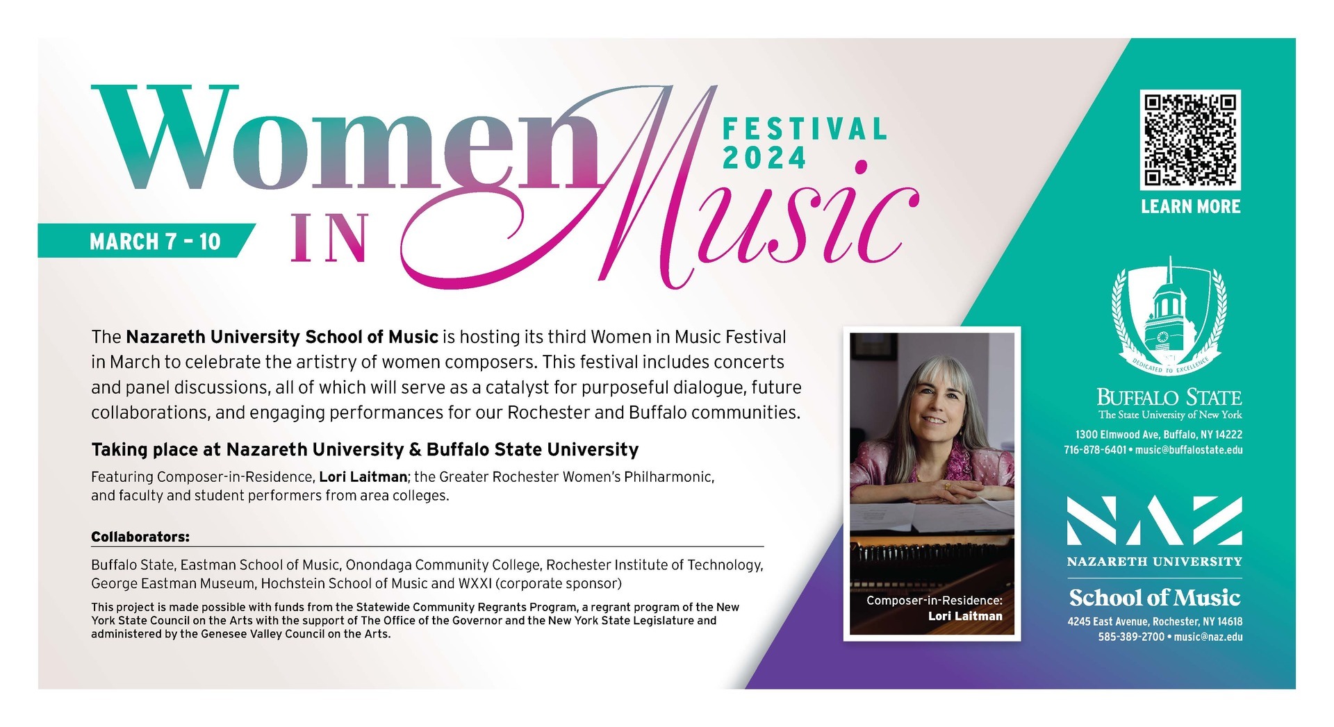Women in Music Festival: Guest faculty and Student Concert | Nazareth  University | UpcomingEvents.com