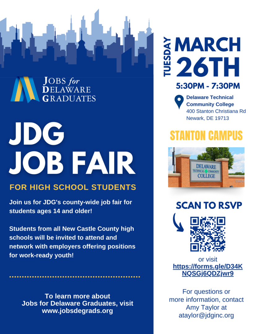 Jobs for Delaware Graduates Job Fair | Delaware Technical Community College  - Stanton Campus - Newark | UpcomingEvents.com