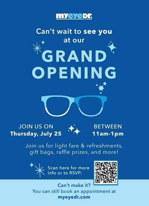 MyEyeDr. Grand Opening 2634 Medical Center Pkwy suite c