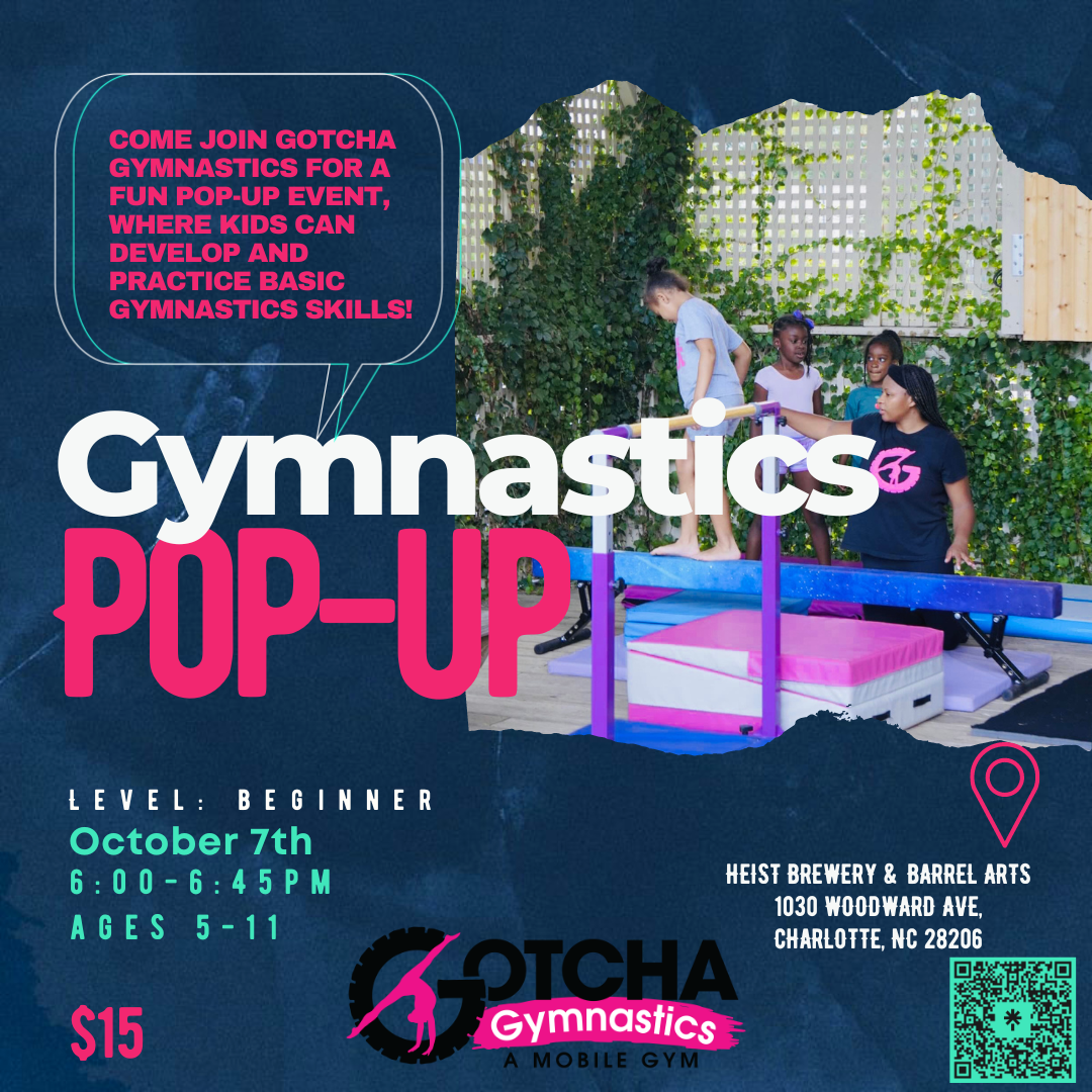 10/7 Beginner Gymnastics Popup 511yrs Heist Brewery & Barrel Arts
