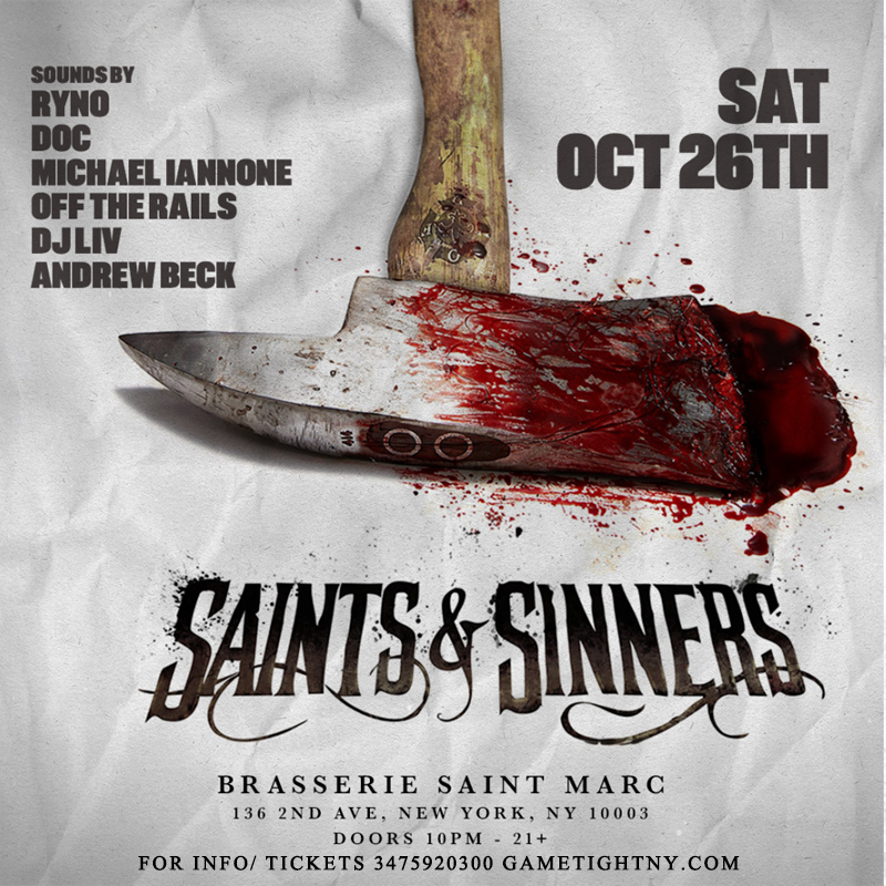 Brasserie Saint Marc Saints & Sinners Halloween Party 2024 SAINT