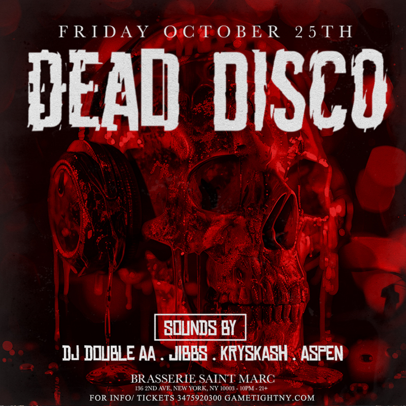 Brasserie Saint Marc Dead Disco Halloween Costume Party 2024 SAINT