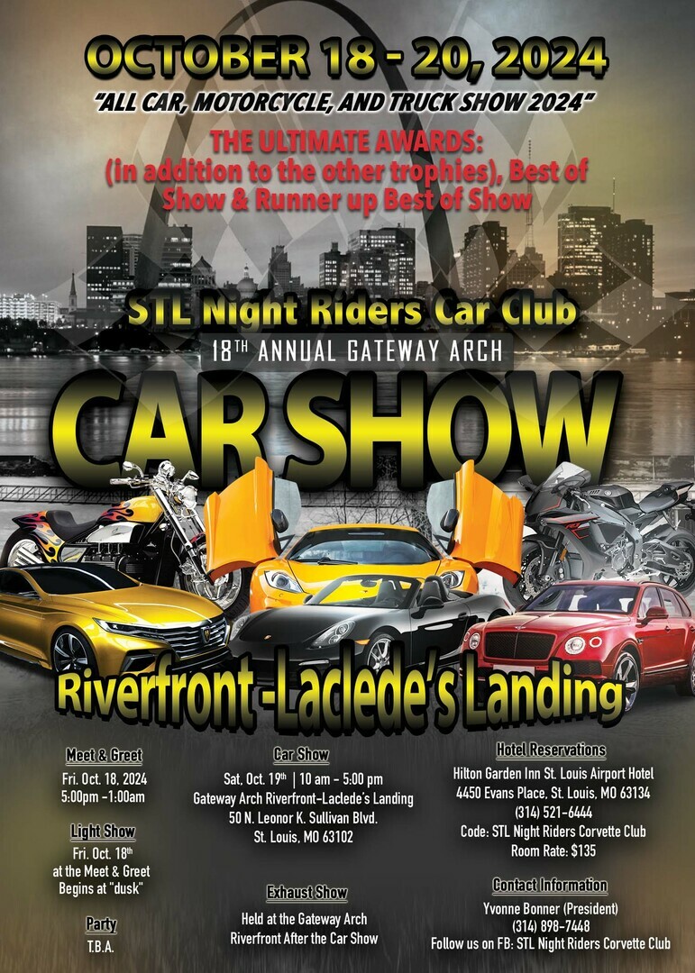 18th Annual Gateway Arch Riverfront ALL Car, Motorcycle, & Truck Show