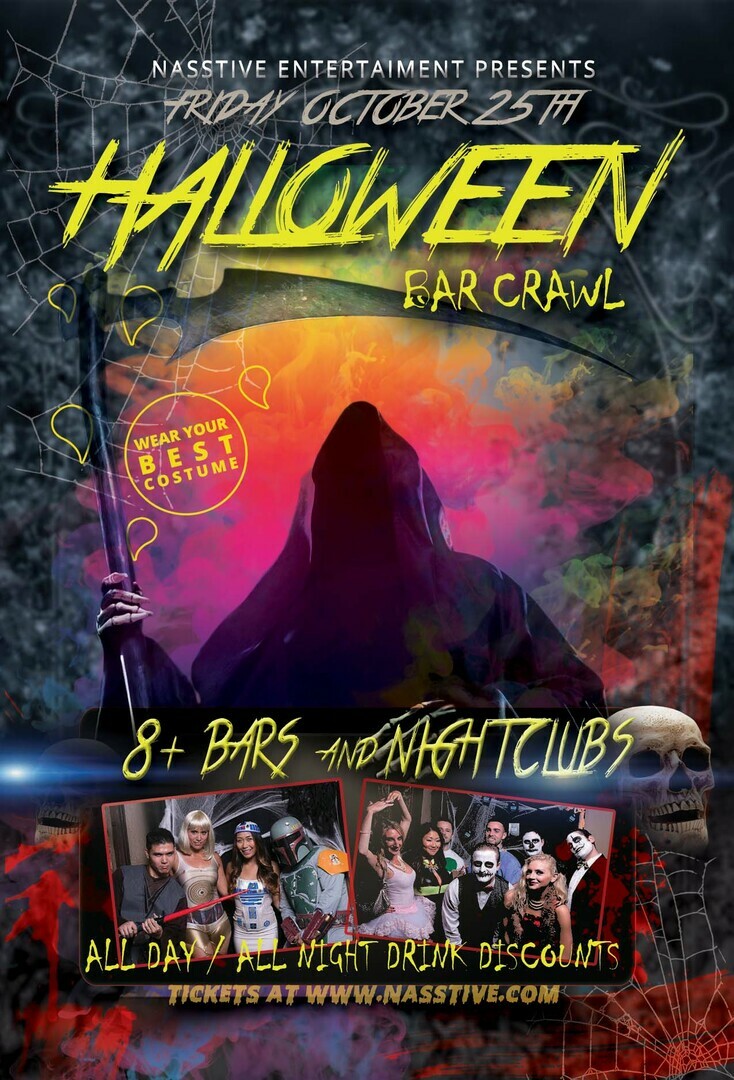 Huntington Beach Zombie Crawl Halloween Bar Crawl Friday, October