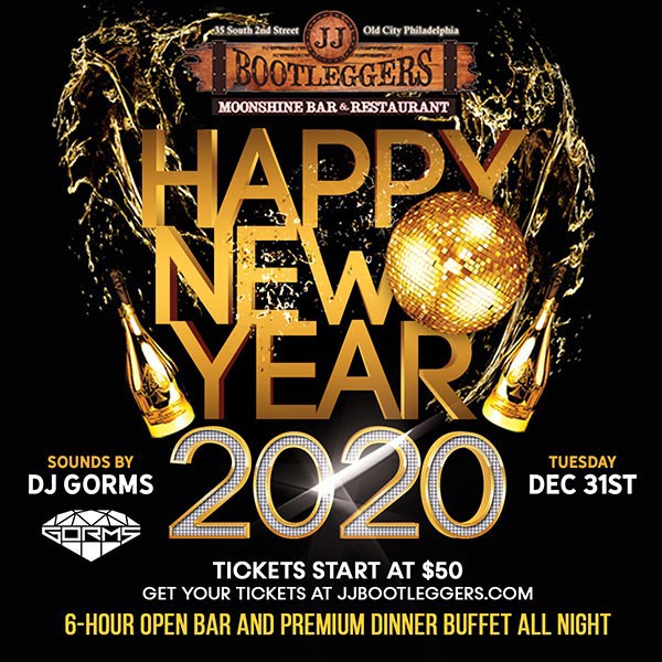 New Years Eve 2020 at JJ Bootlegger's