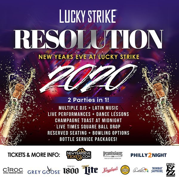 RESOLUTION 2020 - New Year's Eve at Lucky Strike