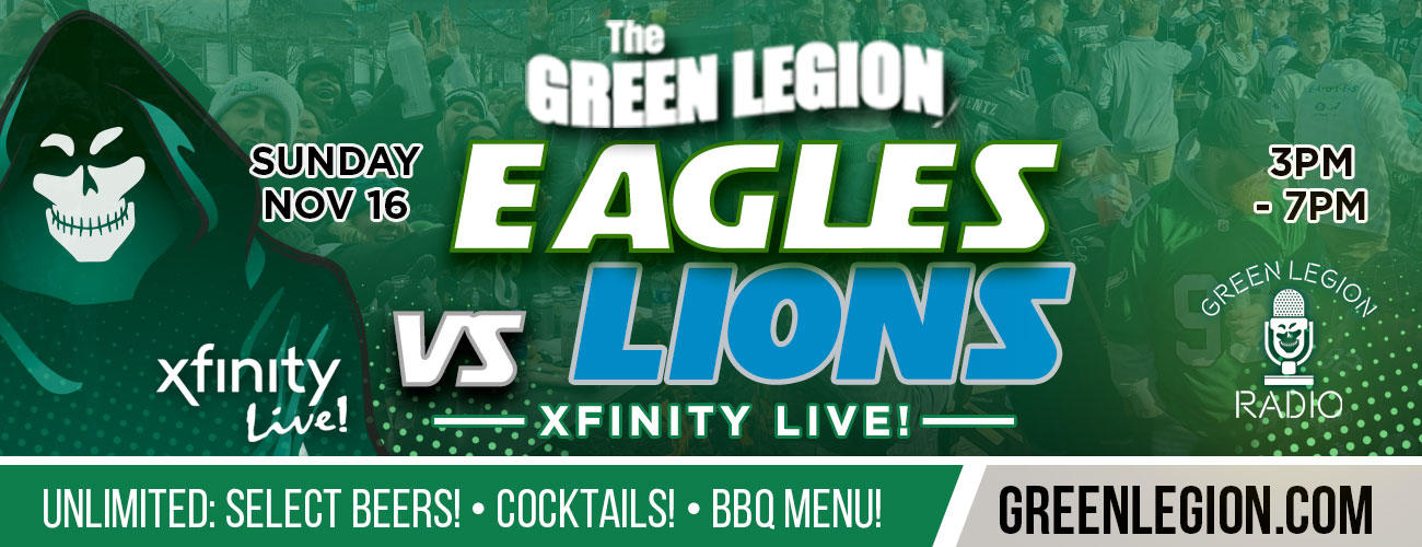 Eagles vs. Lions - Green Legion Home Game Tailgate