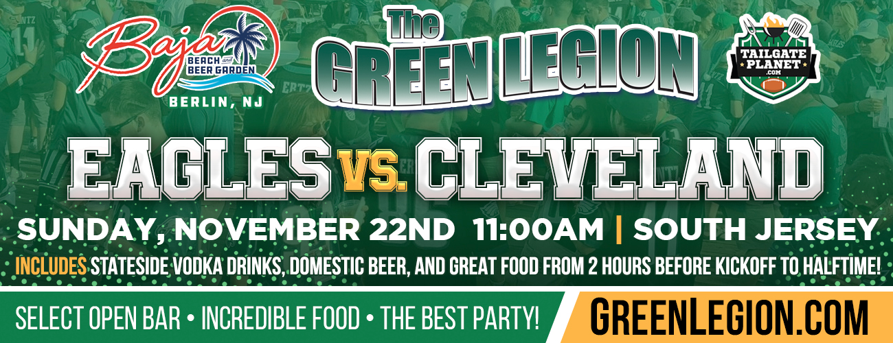 Eagles vs. Cleveland - South Jersey Eagles Tailgate at Baja Beach in Berlin