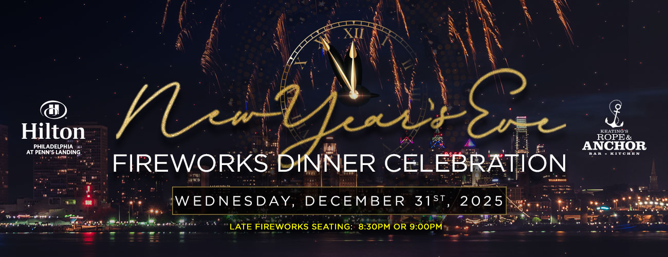 Waterfront Fireworks Dinner Celebration at Keatings