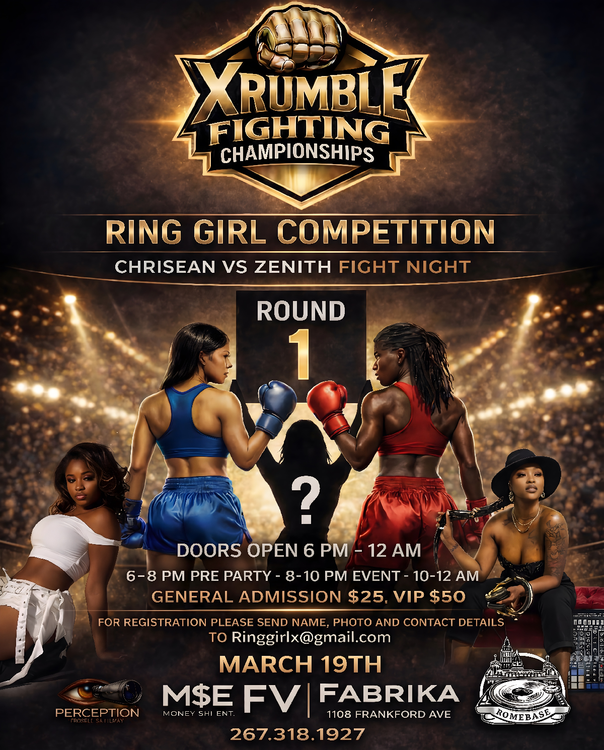 RING GIRL COMPETITION : Chrisean vs. Zenith Zion For Their Fight at Xrumble April 25th 2026