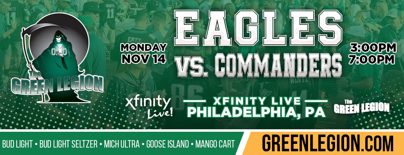 Eagles vs. Commanders - Green Legion Home Game Tailgate