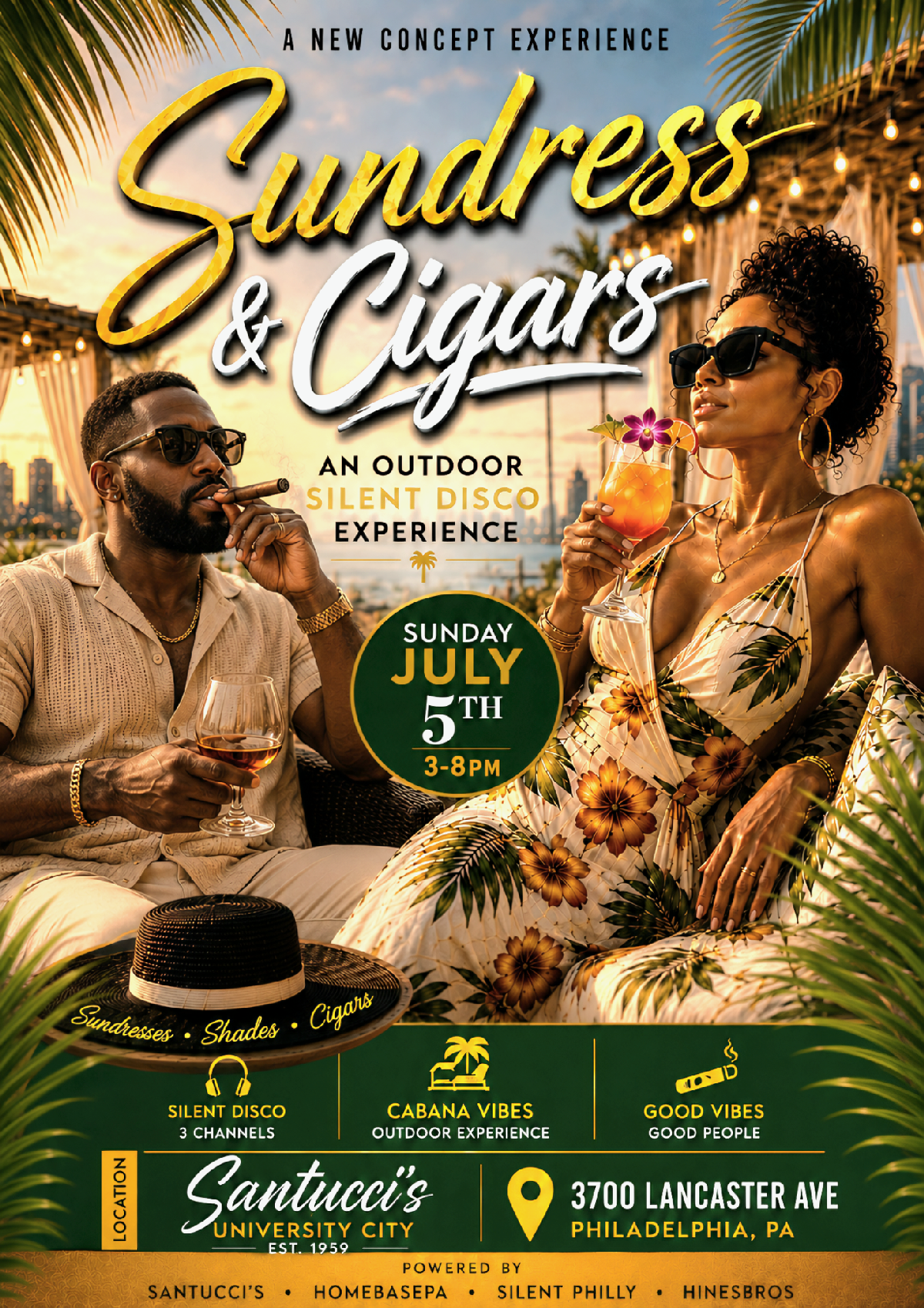 Sundress & Cigars: An Outdoor Silent Disco Experience