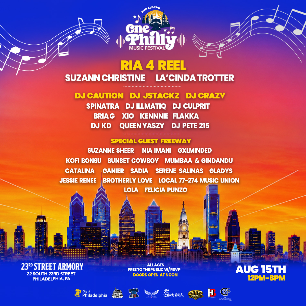 2ND ANNUAL ONE PHILLY MUSIC FESTIVAL