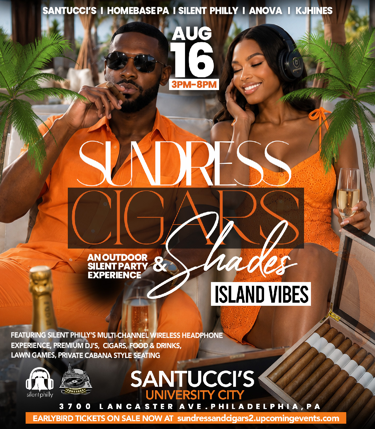 Sundress & Cigars: An Outdoor Silent Party Experience Part 2: Island Edition