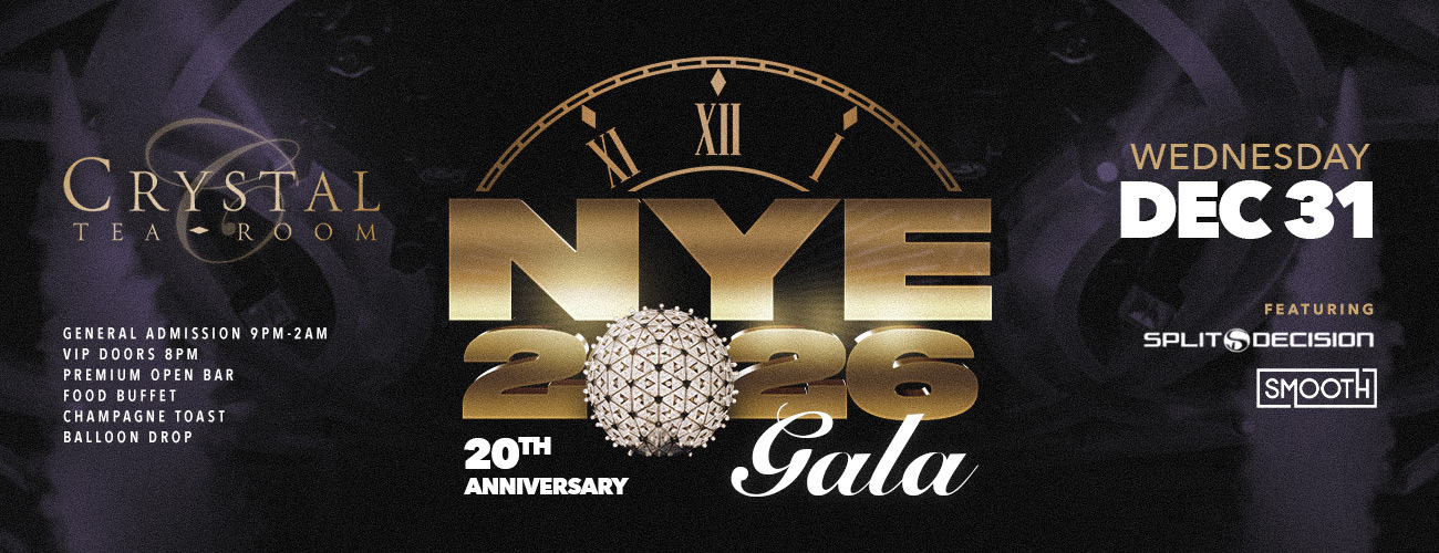 New Year's Eve at the Crystal Tea Ballroom - Philly's Best NYE Party