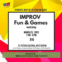 Improv Fun & Games workshop @ St Peters Cultural Art Centre