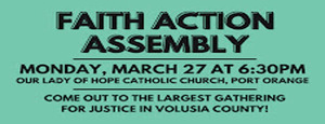 F.A.I.T.H. Action Assembly: Housing and Flooding, March 27, 2023, @ Our Lady of Hope Catholic Church