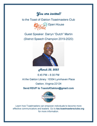 Toast of Oakton Toastmasters Aloha Open House (Hybrid)