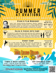 Ovations Dance Academy of Tampa accepting applications for summer theatre camp