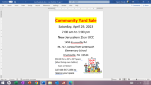 Community Yard Sale