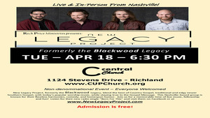 Live Concert in RICHLAND with Popular Nashville-based Men's Vocal Band, NEW LEGACY PROJECT