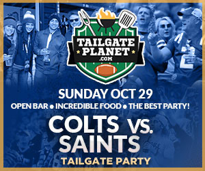 Colts Tailgate Party at Nevermore Union Station - Colts vs Saints