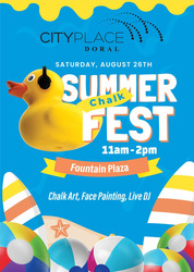 CityPlace Doral to Host Summer Chalk Fest on August 26