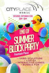 CityPlace Doral to Host End Of Summer Block Party on September 23