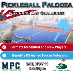 Pickleball Palooza Veterans Day Challenge Sat Nov 11