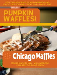 Chicago Waffles Debuts Special Pumpkin Waffles - Now Available for a Limited Time in Willowbrook