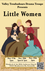 Little Women presented by Valley Troubadours Drama troupe