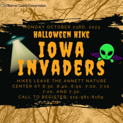 Halloween Hike: Iowa Invaders