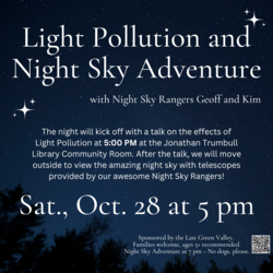 Light Pollution Talk and Night Sky Adventure