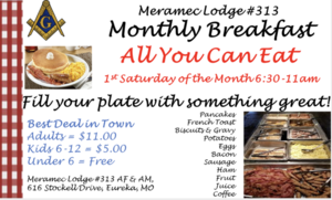 The Eureka Masons breakfast