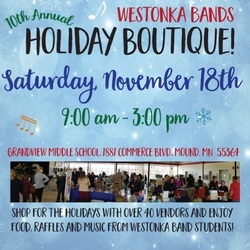 10th Annual Westonka Bands Holiday Boutique