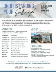 Understanding Your Grief: Bereavement Support Workshop