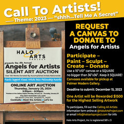 Calling All Artists!  Donate to Halo Arts Project Fundraiser & Artists Showcase!