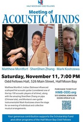 Meeting of Acoustic Minds at Odd Fellows