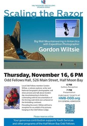Odd Fellows Speaker Series: Scaling the Razor - Mountaineering in Antarctica