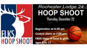 ELKS FREE HOOP SHOOT CONTEST FOR COMMUNITY KIDS