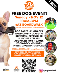 FREE Dog Event @AZ Boardwalk (Scottsdale) NOV 12
