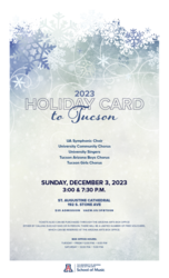 Holiday Card to Tucson Concert