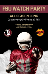 FSU Watch Party at Legends Tavern & Grille Deerfield Beach
